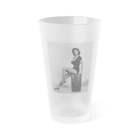 Tina Louise #101 (Vintage Female Icon) Frosted Pint Glass 16oz-16oz-Frosted-Go Mug Yourself