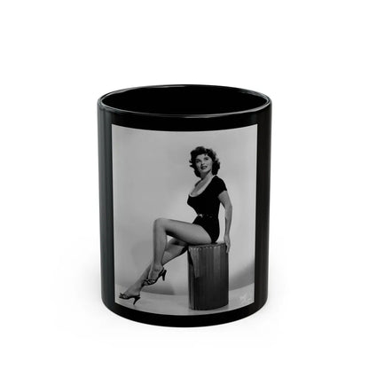 Tina Louise #1011 (Vintage Female Icon) Black Coffee Mug-11oz-Go Mug Yourself