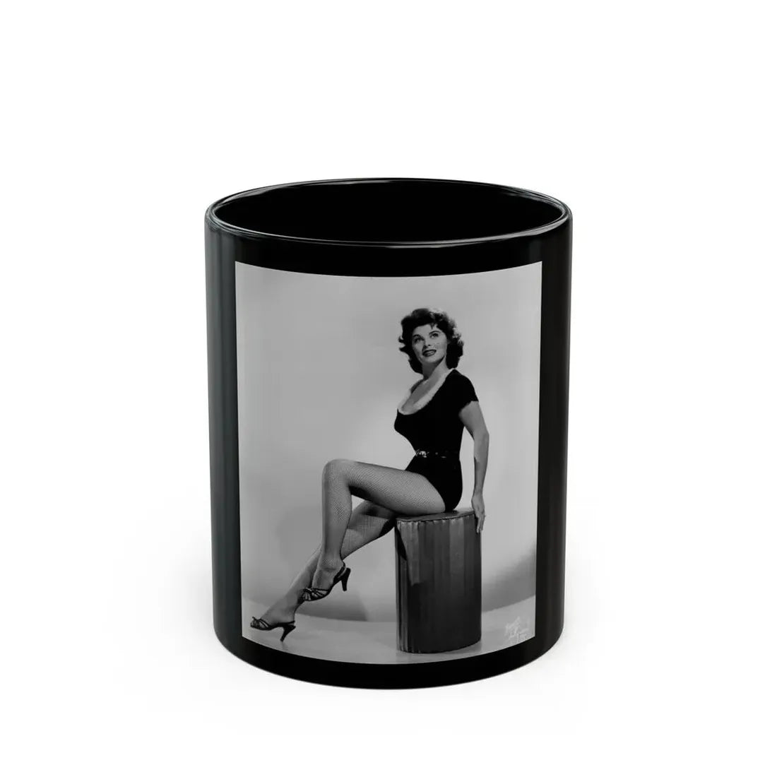Tina Louise #1011 (Vintage Female Icon) Black Coffee Mug 11oz - Go Mug Yourself