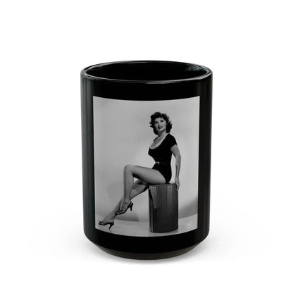Tina Louise #1011 (Vintage Female Icon) Black Coffee Mug 15oz - Go Mug Yourself