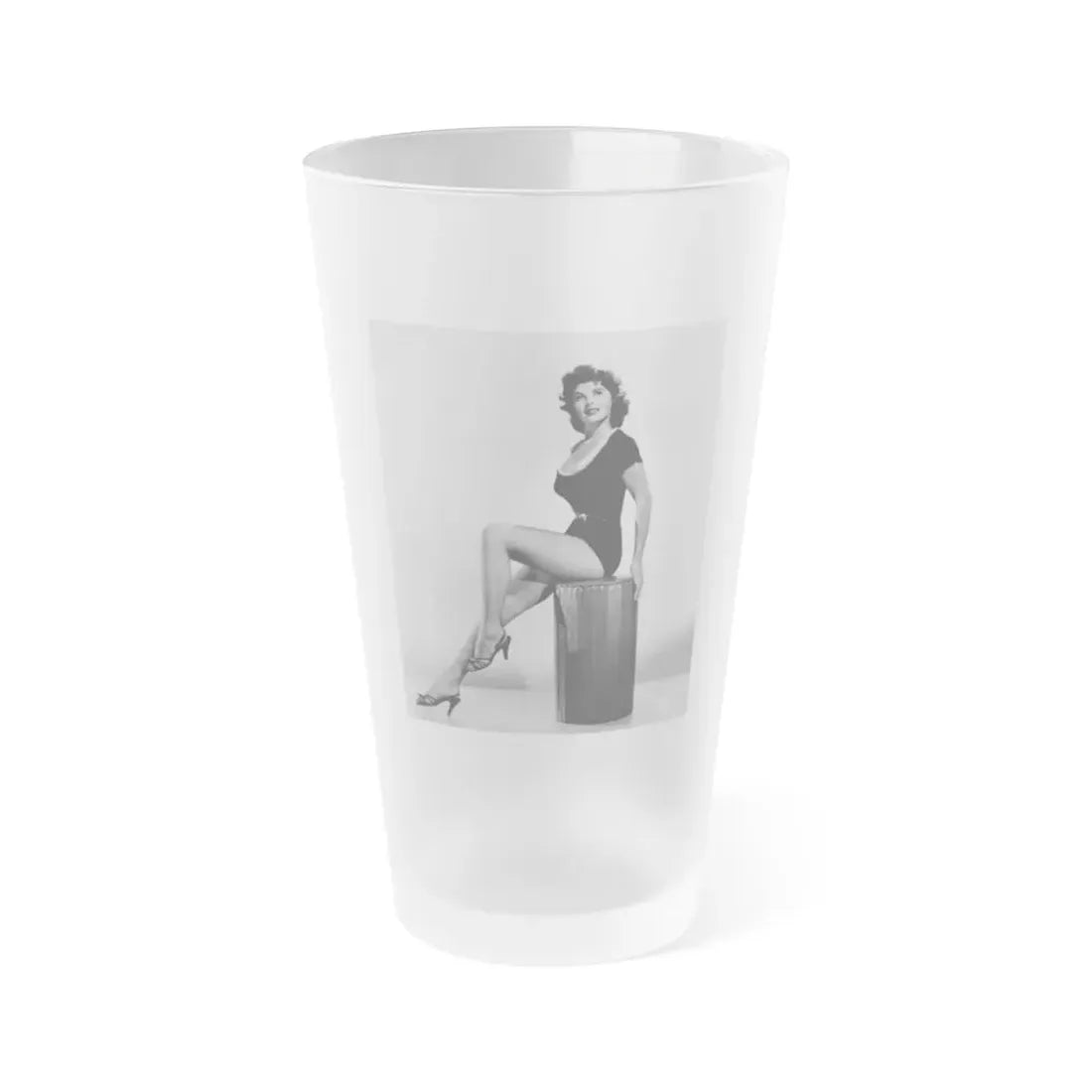 Tina Louise #1011 (Vintage Female Icon) Frosted Pint Glass 16oz 16oz Frosted - Go Mug Yourself