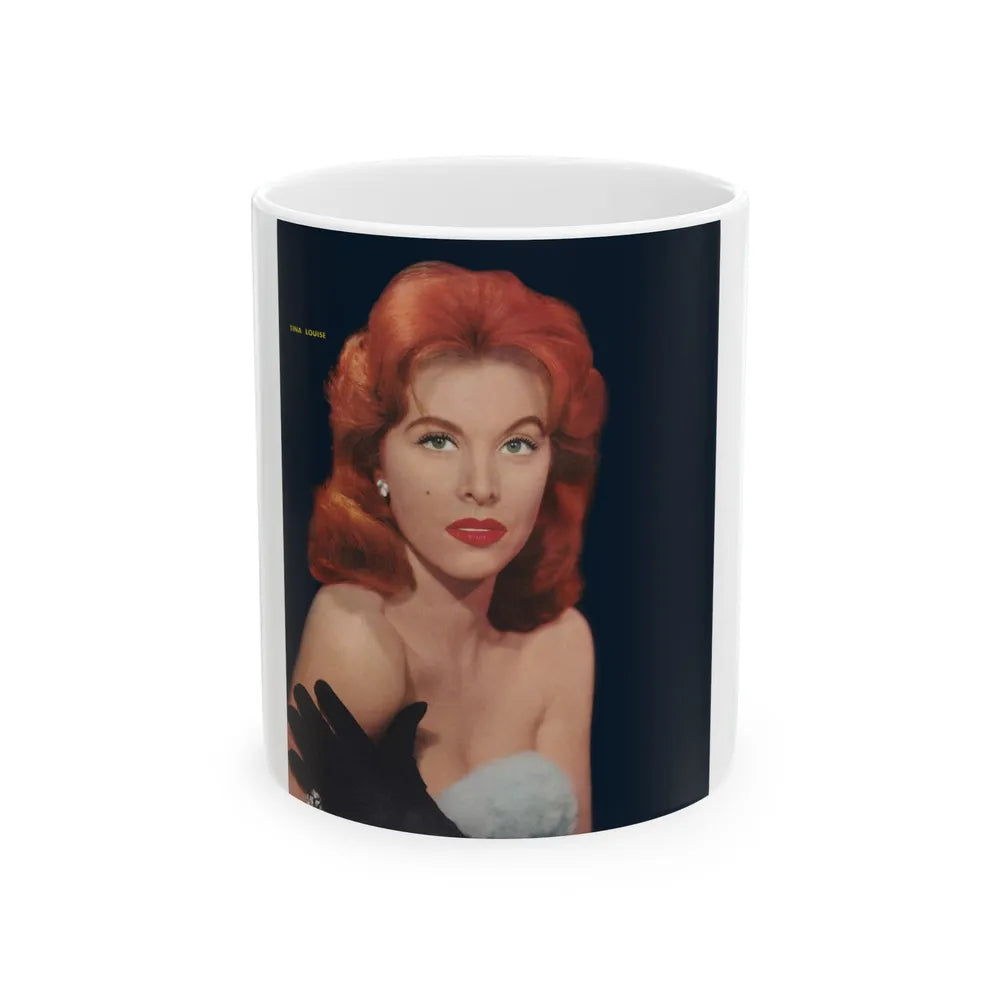 Tina Louise #104 (Vintage Female Icon) White Coffee Mug-11oz-Go Mug Yourself