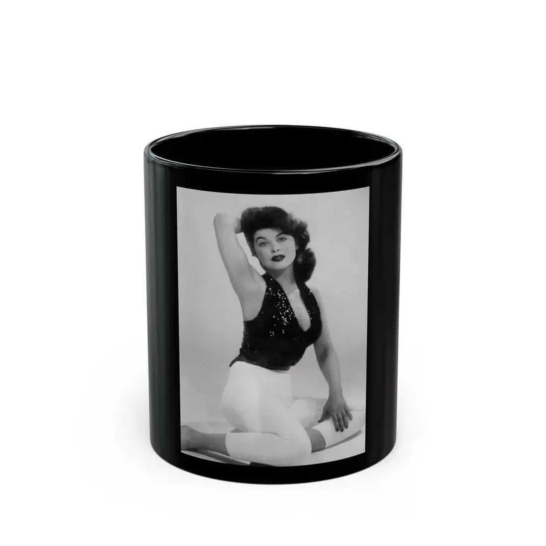 Tina Louise #105 (Vintage Female Icon) Black Coffee Mug 11oz - Go Mug Yourself