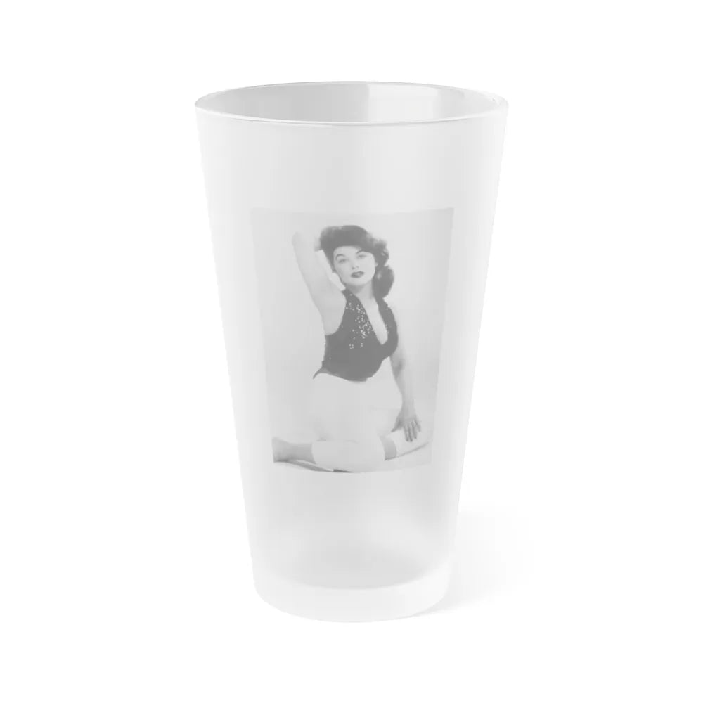 Tina Louise #105 (Vintage Female Icon) Frosted Pint Glass 16oz-16oz-Frosted-Go Mug Yourself