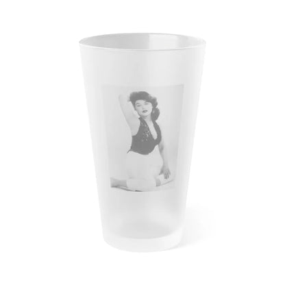 Tina Louise #105 (Vintage Female Icon) Frosted Pint Glass 16oz-16oz-Frosted-Go Mug Yourself