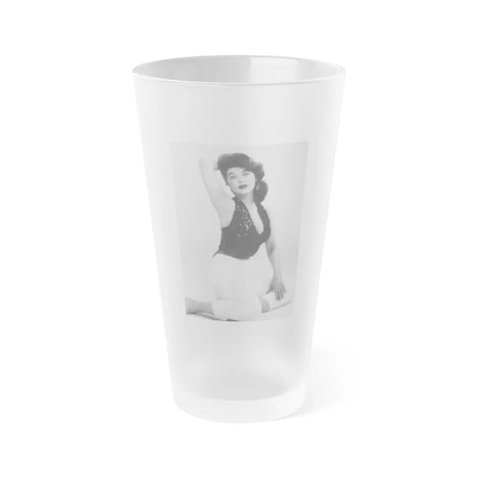 Tina Louise #105 (Vintage Female Icon) Frosted Pint Glass 16oz-16oz-Frosted-Go Mug Yourself