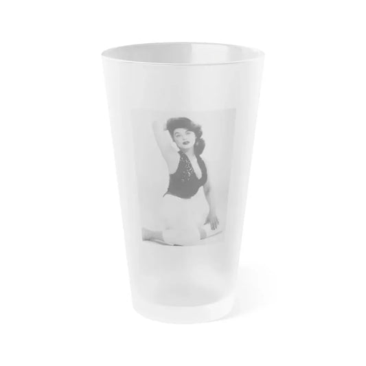 Tina Louise #105 (Vintage Female Icon) Frosted Pint Glass 16oz 16oz Frosted - Go Mug Yourself