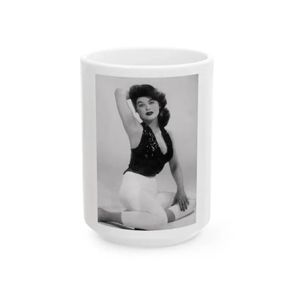Tina Louise #105 (Vintage Female Icon) White Coffee Mug 15oz - Go Mug Yourself
