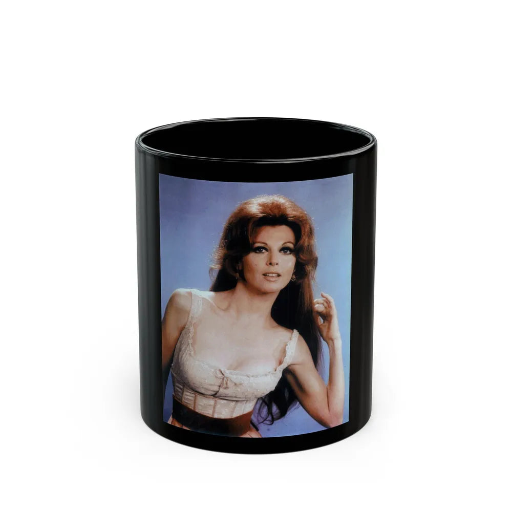 Tina Louise #106 (Vintage Female Icon) Black Coffee Mug-11oz-Go Mug Yourself