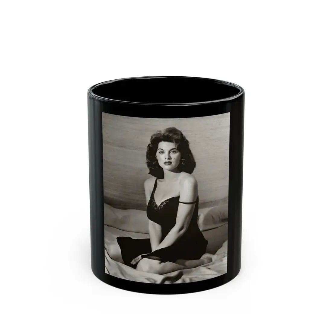 Tina Louise #107 (Vintage Female Icon) Black Coffee Mug 11oz - Go Mug Yourself