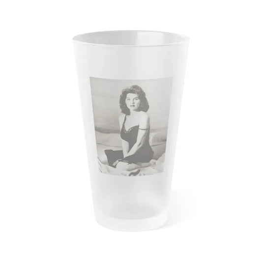 Tina Louise #107 (Vintage Female Icon) Frosted Pint Glass 16oz 16oz Frosted - Go Mug Yourself