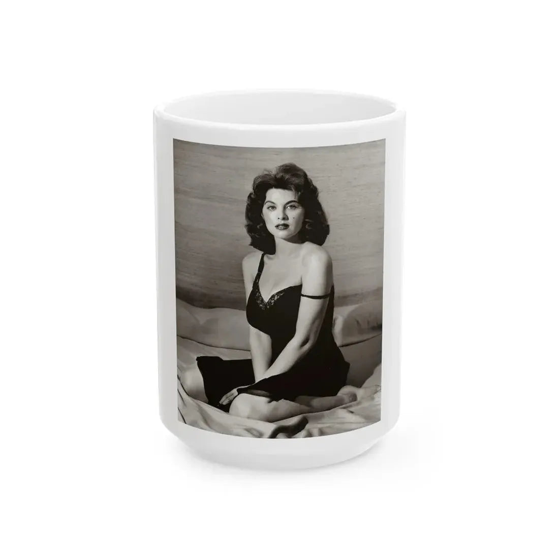 Tina Louise #107 (Vintage Female Icon) White Coffee Mug 15oz - Go Mug Yourself