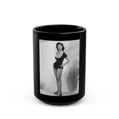 Tina Louise #109 (Vintage Female Icon) Black Coffee Mug-15oz-Go Mug Yourself