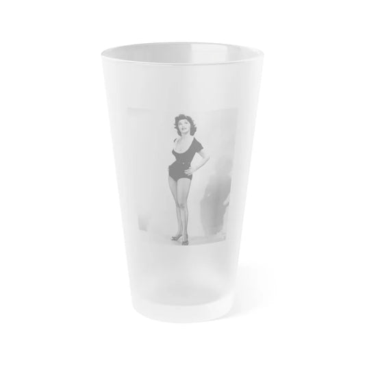 Tina Louise #109 (Vintage Female Icon) Frosted Pint Glass 16oz-16oz-Frosted-Go Mug Yourself