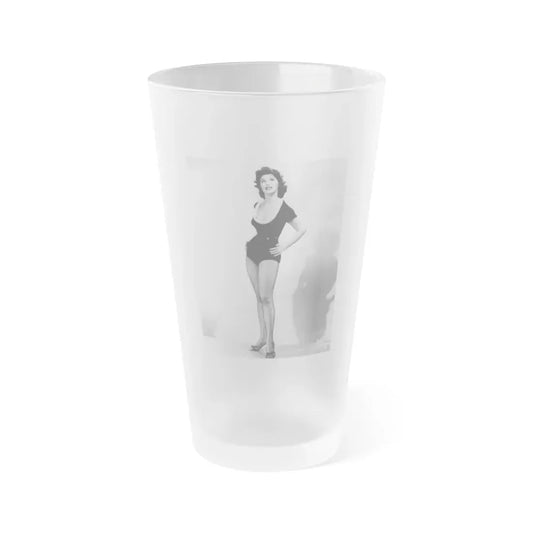 Tina Louise #109 (Vintage Female Icon) Frosted Pint Glass 16oz 16oz Frosted - Go Mug Yourself