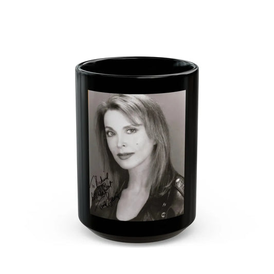 Tina Louise #111 (Vintage Female Icon) Black Coffee Mug-15oz-Go Mug Yourself