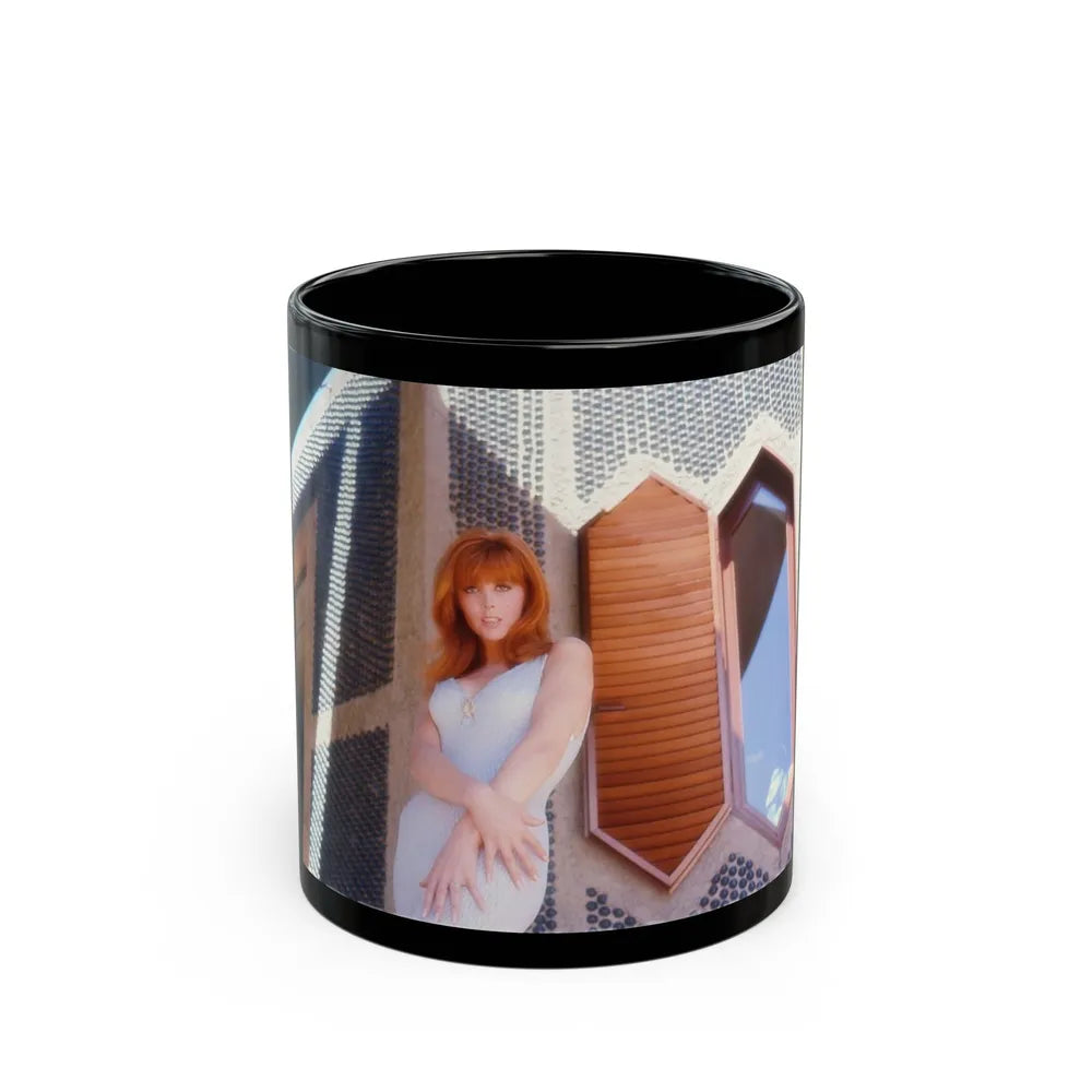 Tina Louise #113 (Vintage Female Icon) Black Coffee Mug-11oz-Go Mug Yourself