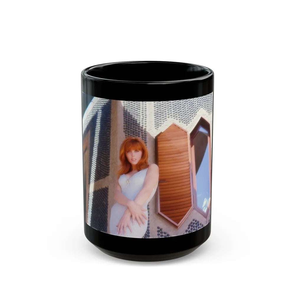 Tina Louise #113 (Vintage Female Icon) Black Coffee Mug-15oz-Go Mug Yourself