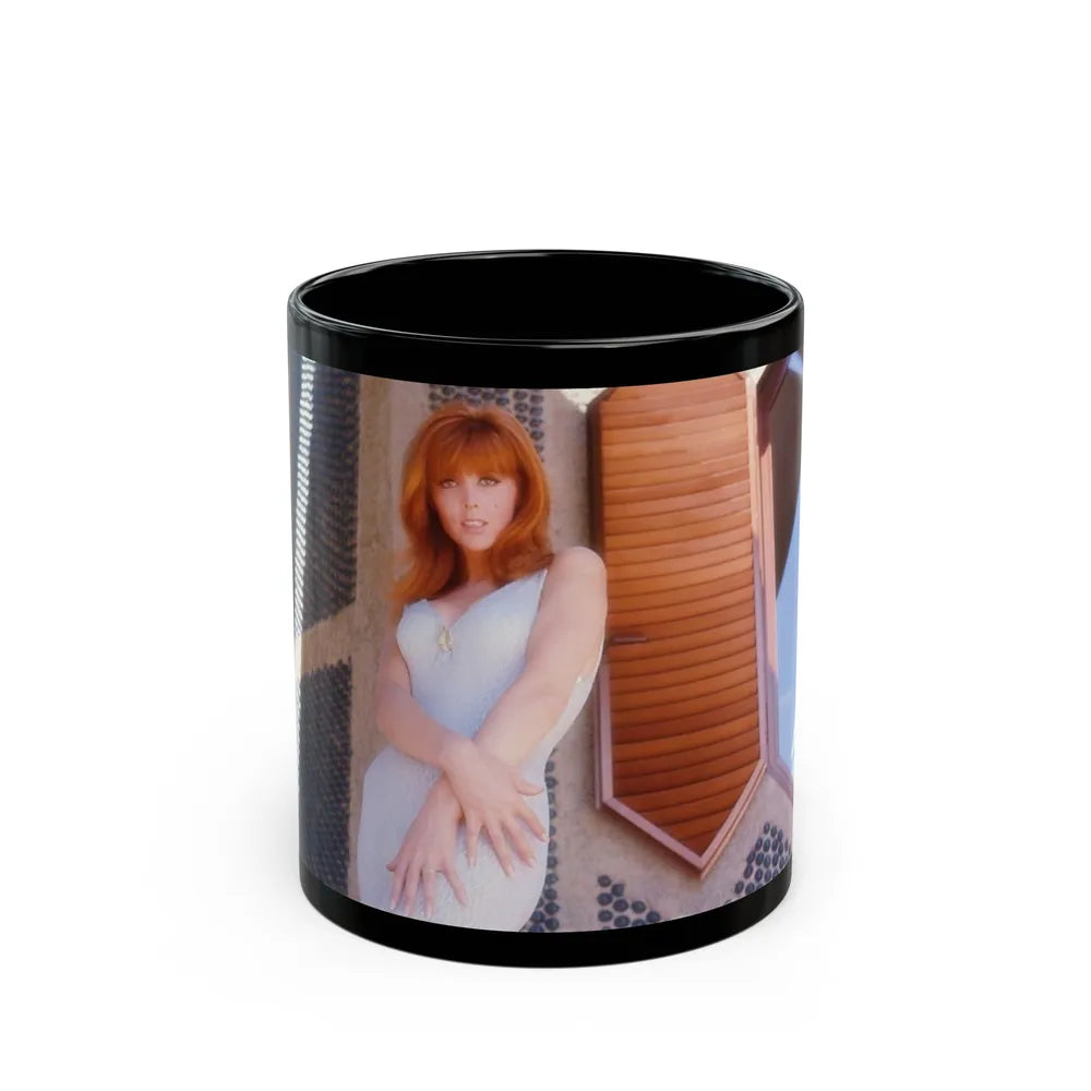 Tina Louise #114 (Vintage Female Icon) Black Coffee Mug-11oz-Go Mug Yourself