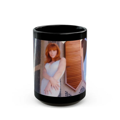 Tina Louise #114 (Vintage Female Icon) Black Coffee Mug-15oz-Go Mug Yourself