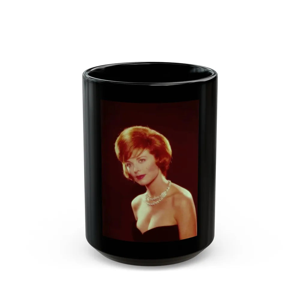 Tina Louise #115 (Vintage Female Icon) Black Coffee Mug-15oz-Go Mug Yourself