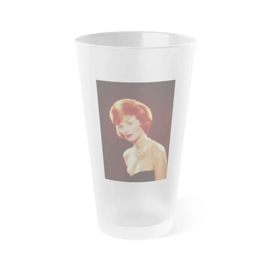 Tina Louise #115 (Vintage Female Icon) Frosted Pint Glass 16oz 16oz Frosted - Go Mug Yourself