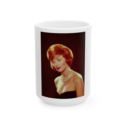 Tina Louise #115 (Vintage Female Icon) White Coffee Mug-15oz-Go Mug Yourself