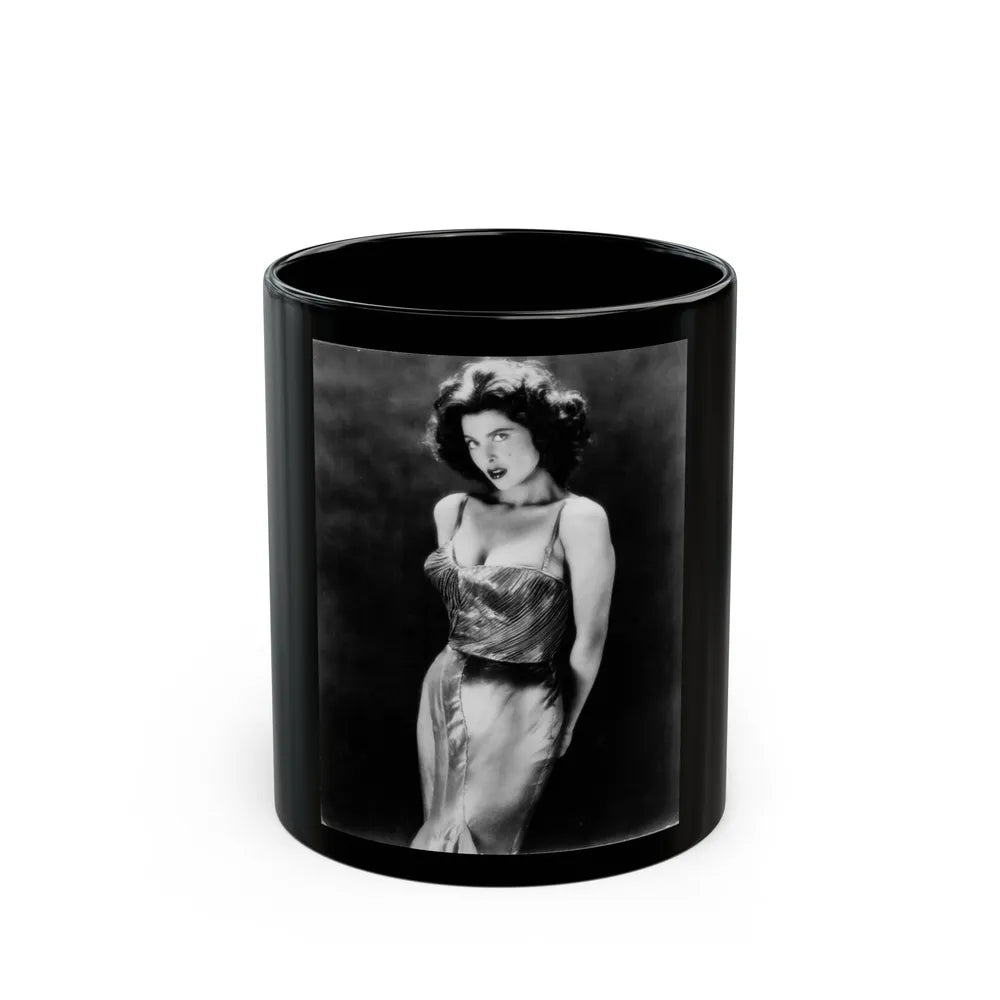 Tina Louise #117 (Vintage Female Icon) Black Coffee Mug-11oz-Go Mug Yourself