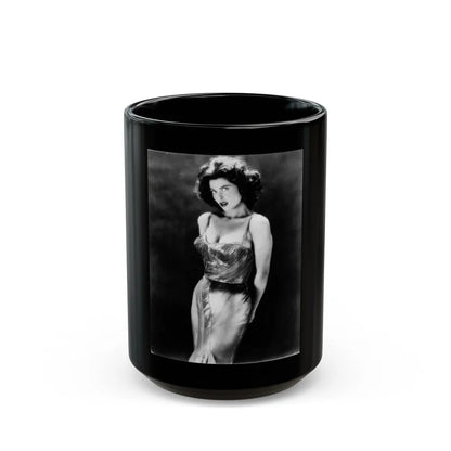 Tina Louise #117 (Vintage Female Icon) Black Coffee Mug-15oz-Go Mug Yourself