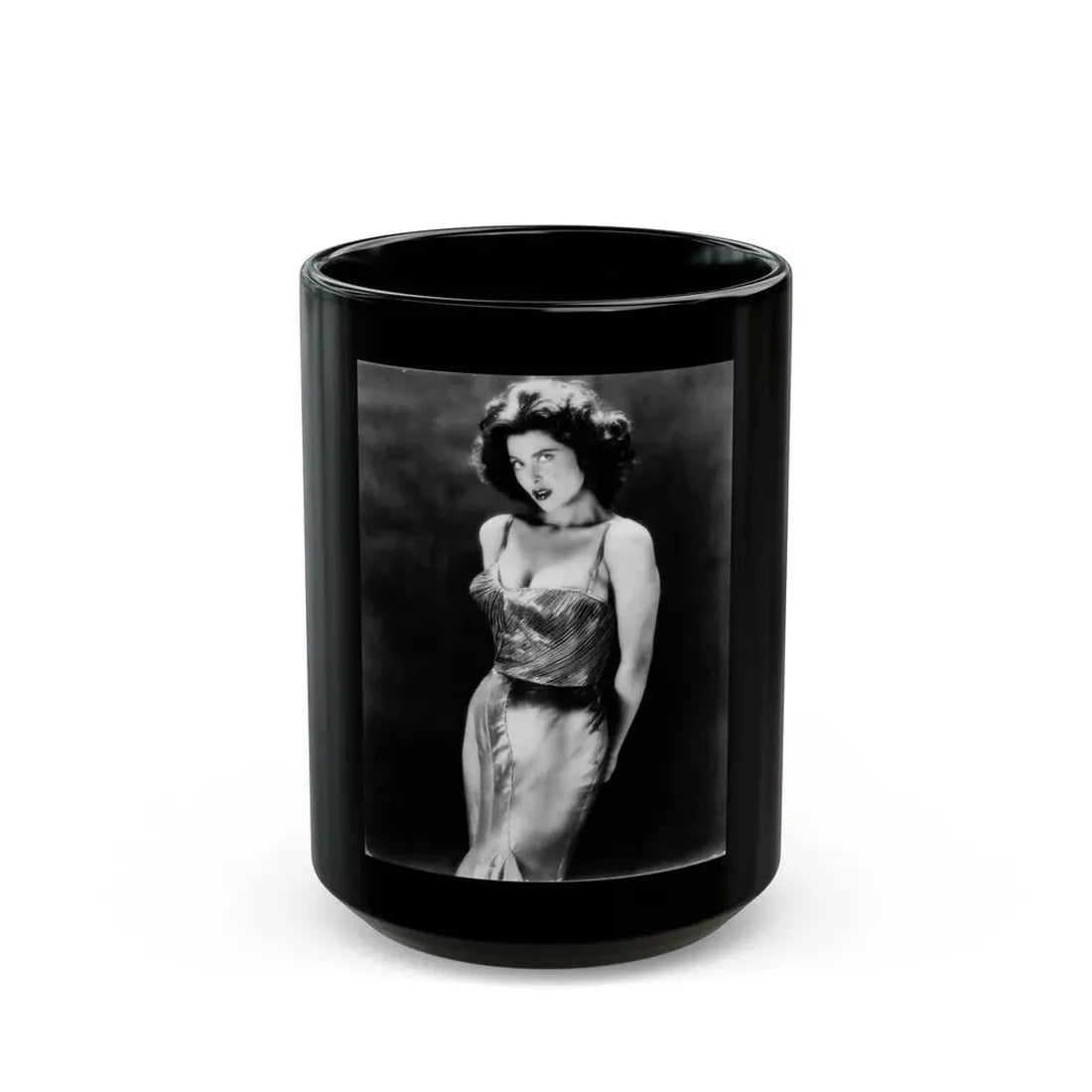 Tina Louise #117 (Vintage Female Icon) Black Coffee Mug 15oz - Go Mug Yourself