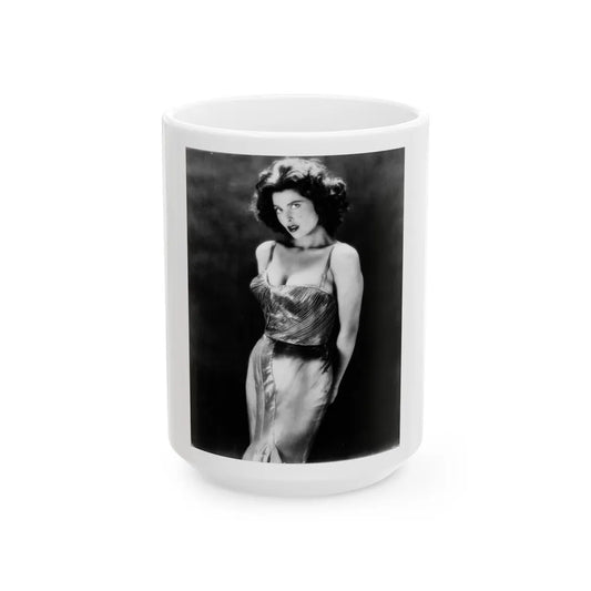 Tina Louise #117 (Vintage Female Icon) White Coffee Mug-15oz-Go Mug Yourself