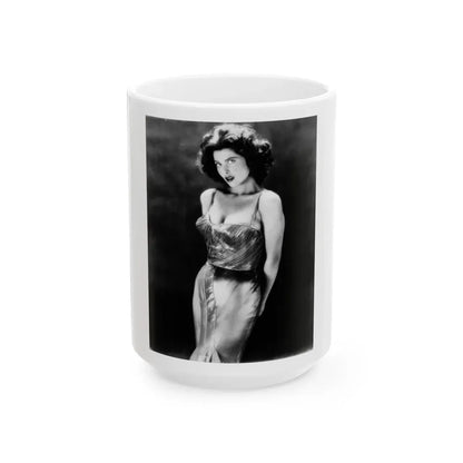 Tina Louise #117 (Vintage Female Icon) White Coffee Mug 15oz - Go Mug Yourself
