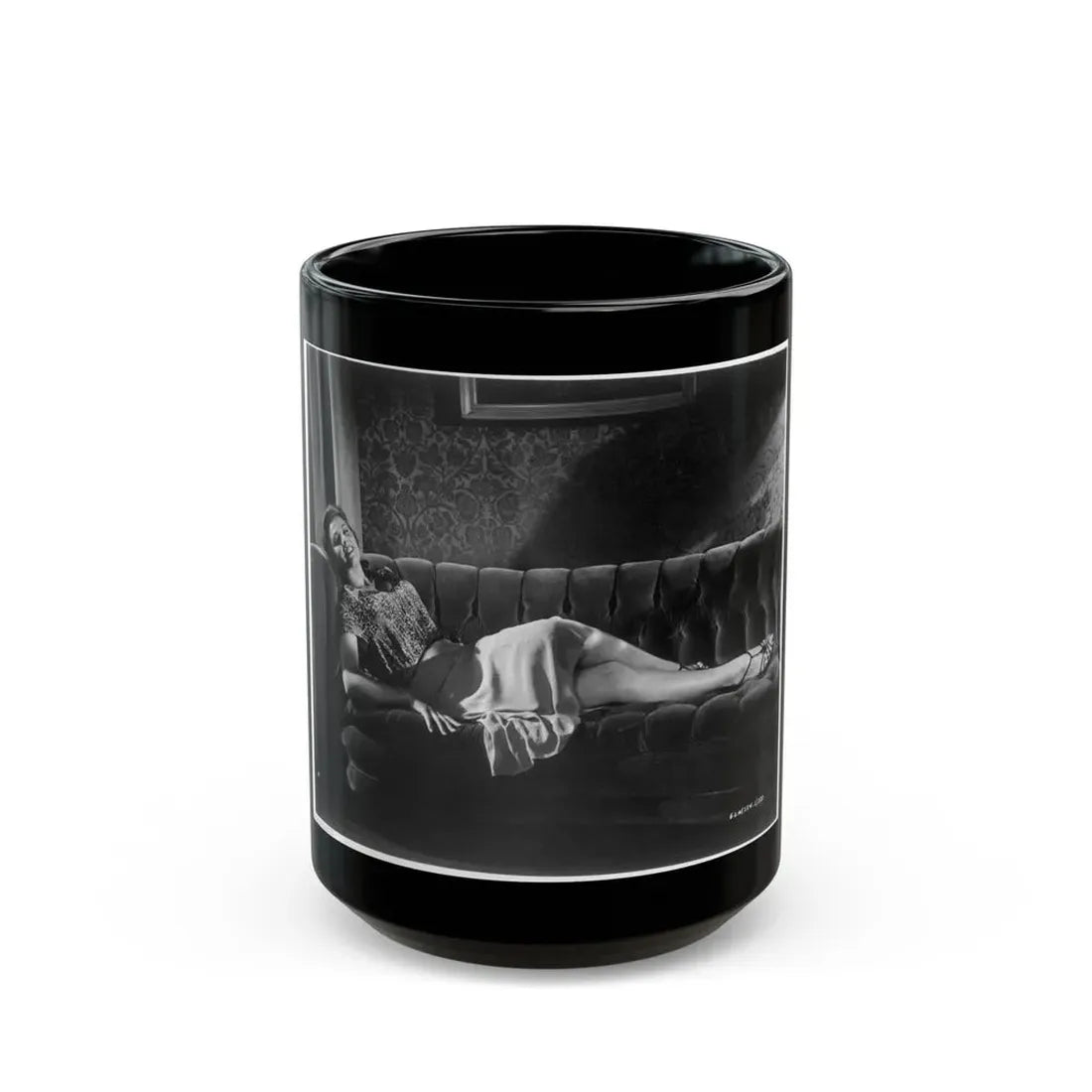 Tina Louise #118 (Vintage Female Icon) Black Coffee Mug 15oz - Go Mug Yourself