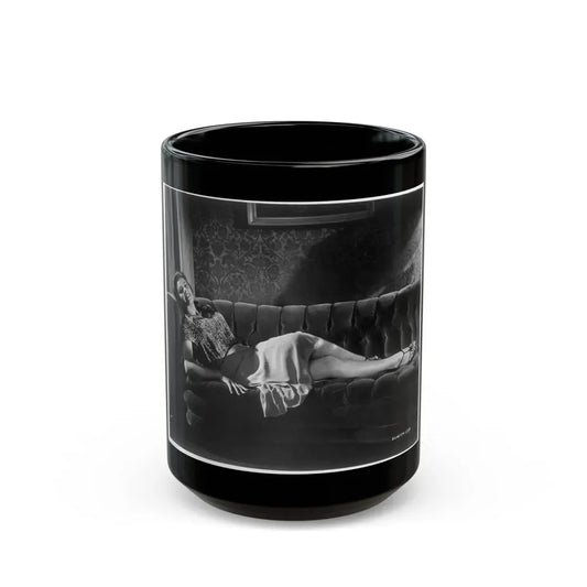 Tina Louise #118 (Vintage Female Icon) Black Coffee Mug 15oz - Go Mug Yourself