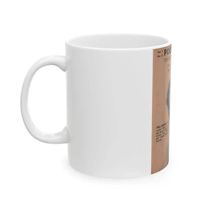 Tina Louise #119 -  Pocket Pin-Ups Mag. '55 (Vintage Female Icon) White Coffee Mug - Go Mug Yourself