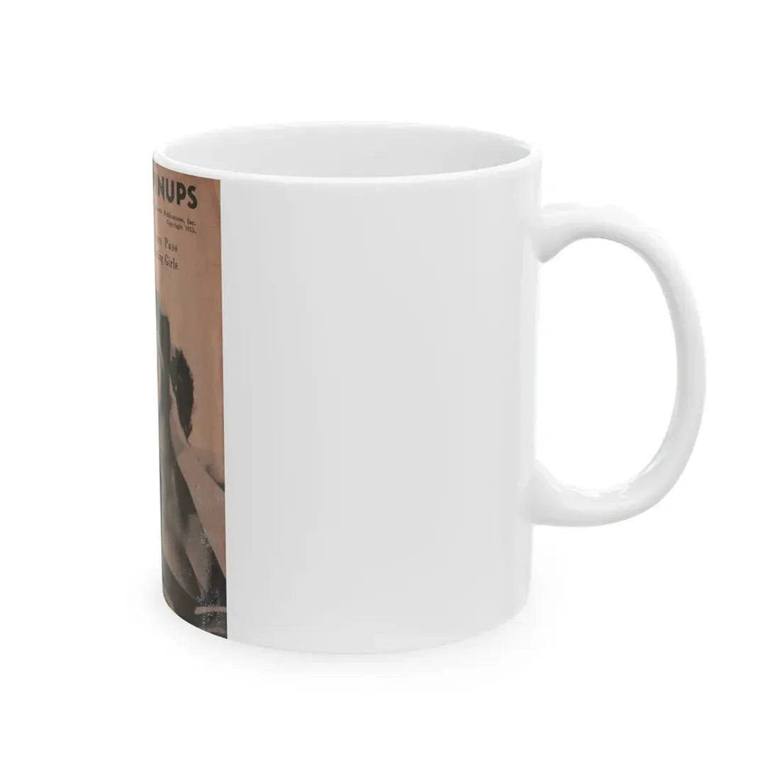 Tina Louise #119 -  Pocket Pin-Ups Mag. '55 (Vintage Female Icon) White Coffee Mug - Go Mug Yourself