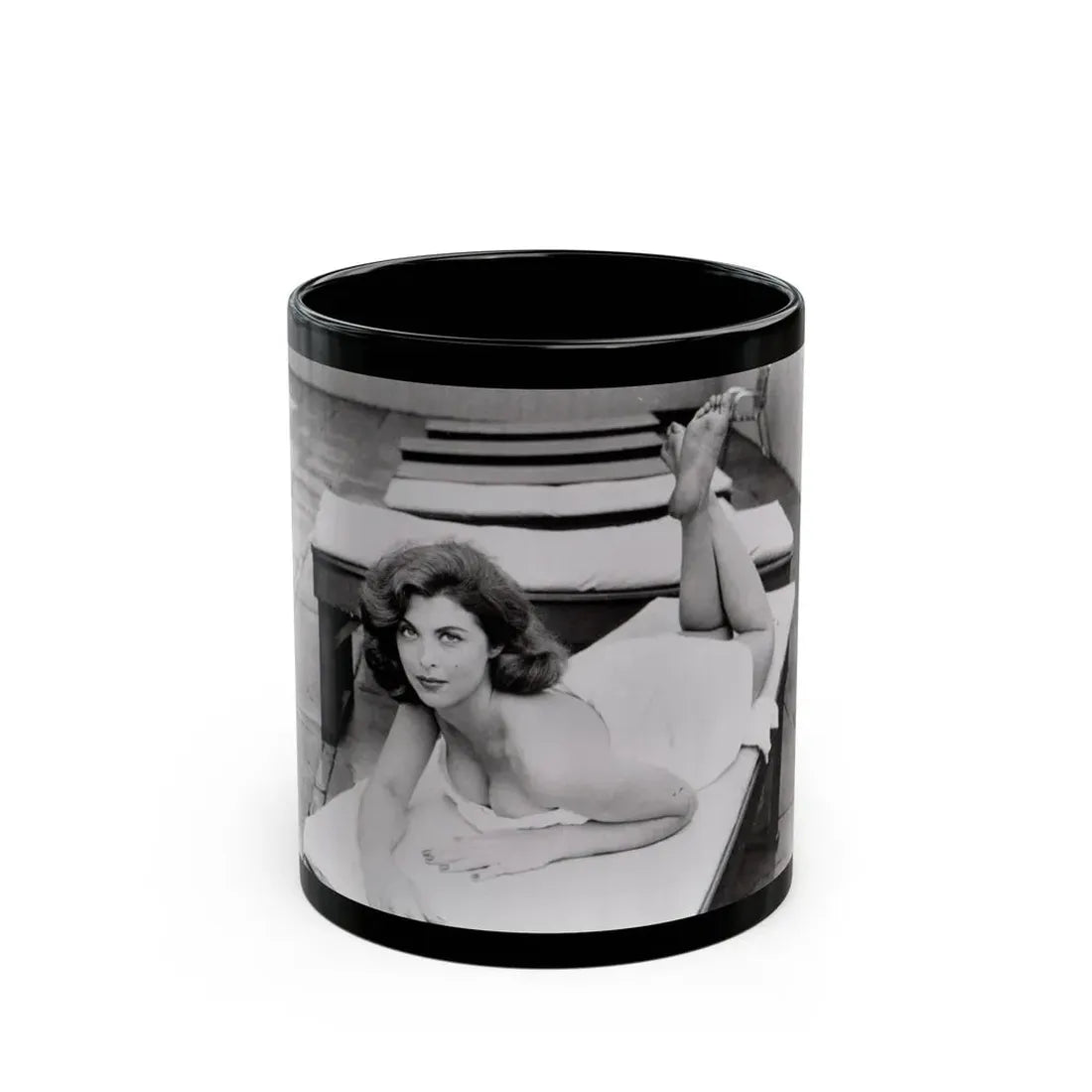 Tina Louise #120 (Vintage Female Icon) Black Coffee Mug 11oz - Go Mug Yourself