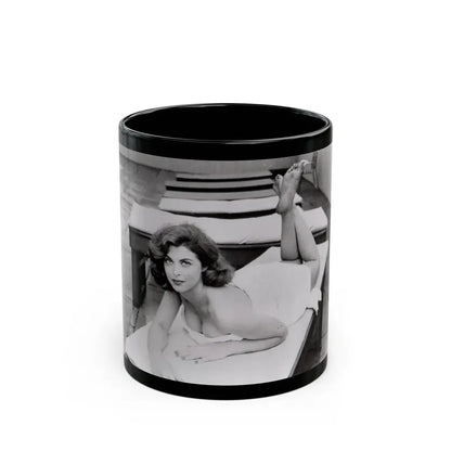 Tina Louise #120 (Vintage Female Icon) Black Coffee Mug 11oz - Go Mug Yourself