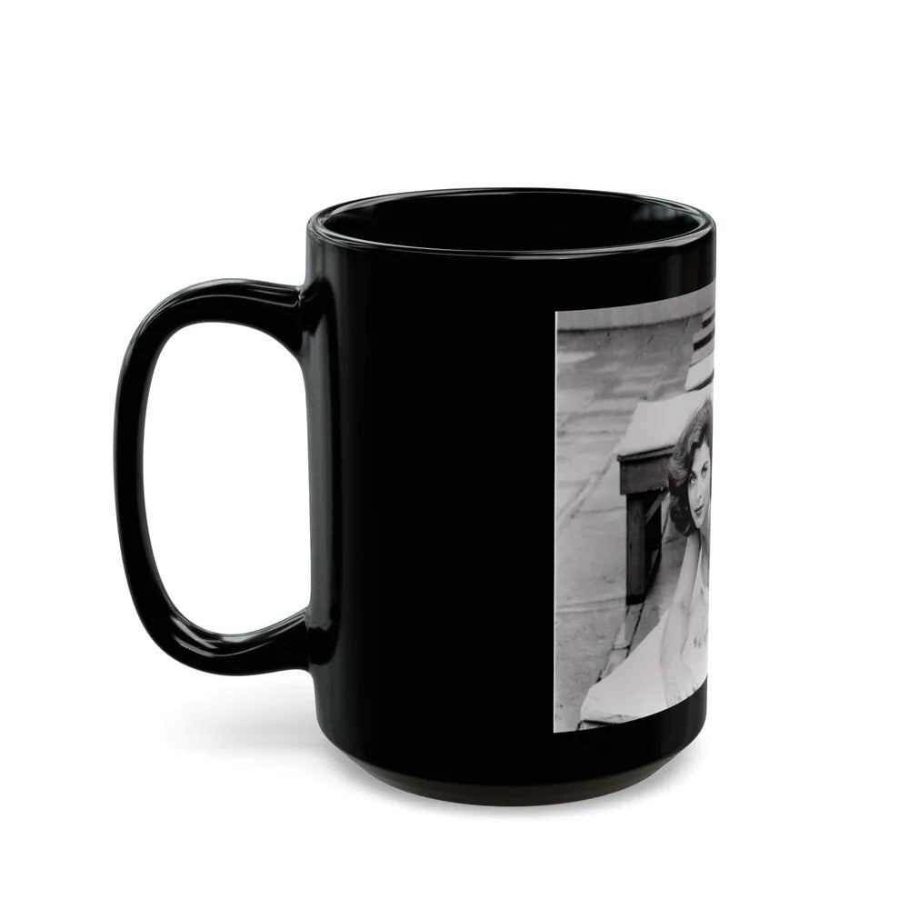 Tina Louise #120 (Vintage Female Icon) Black Coffee Mug-Go Mug Yourself