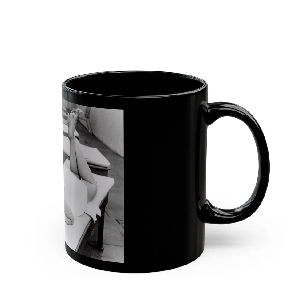 Tina Louise #120 (Vintage Female Icon) Black Coffee Mug-Go Mug Yourself