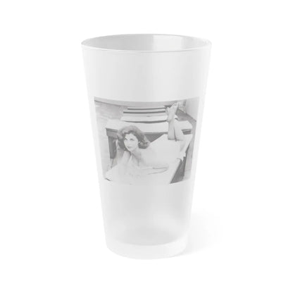 Tina Louise #120 (Vintage Female Icon) Frosted Pint Glass 16oz-16oz-Frosted-Go Mug Yourself