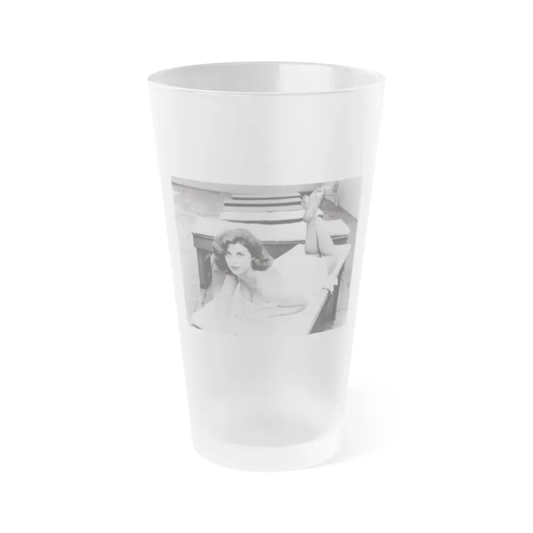 Tina Louise #120 (Vintage Female Icon) Frosted Pint Glass 16oz 16oz Frosted - Go Mug Yourself