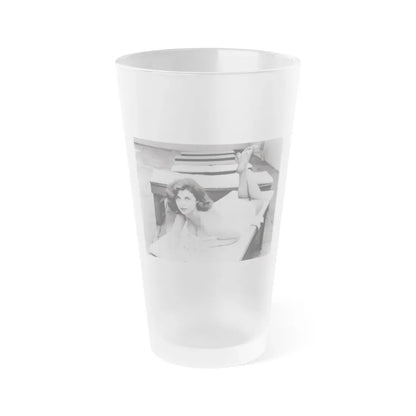 Tina Louise #120 (Vintage Female Icon) Frosted Pint Glass 16oz 16oz Frosted - Go Mug Yourself