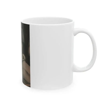 Tina Louise #124 - Bachelor Pin-Ups Issue #01 '57 - 1 B&W Photo (Vintage Female Icon) White Coffee Mug - Go Mug Yourself