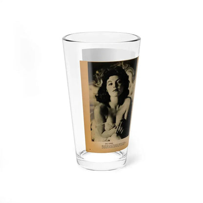 Tina Louise #125 - Bachelor Pin-Ups Issue #01 '57 - 2 Pages, 2 B&W Photos, Caption & Brief Article (Vintage Female Icon) Pint Glass 16oz - Go Mug Yourself