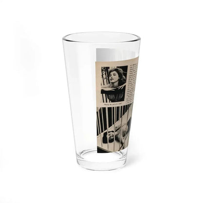 Tina Louise #132 - 2 Pages, 3 B&W Photos, Short Article Cont. & Captions from Foto-rama Digest Mag. May '58 (Vintage Female Icon) Pint Glass 16oz - Go Mug Yourself