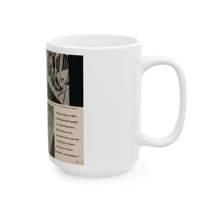 Tina Louise #132 - 2 Pages, 3 B&W Photos, Short Article Cont. & Captions from Foto-rama Digest Mag. May '58 (Vintage Female Icon) White Coffee Mug - Go Mug Yourself