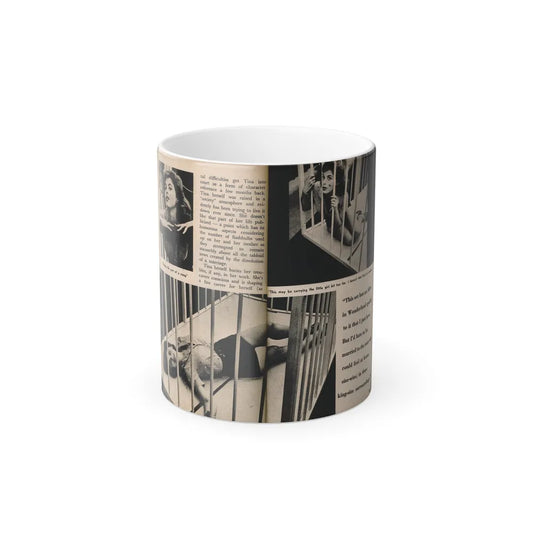 Tina Louise #132 - 2 Pages, 3 B&W Photos, Short Article Cont. & Captions from Foto-rama Digest Mag. May '58 (Vintage Female Icons) Color Changing Mug 11oz-Go Mug Yourself