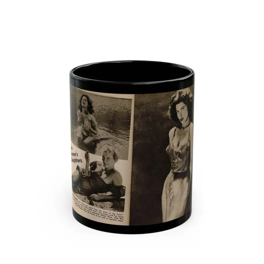 Tina Louise #134 - 2 Pages, 2 B&W Photos from PIC Digest Mag. September '58 (Vintage Female Icon) Black Coffee Mug 11oz - Go Mug Yourself