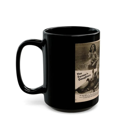 Tina Louise #134 - 2 Pages, 2 B&W Photos from PIC Digest Mag. September '58 (Vintage Female Icon) Black Coffee Mug - Go Mug Yourself